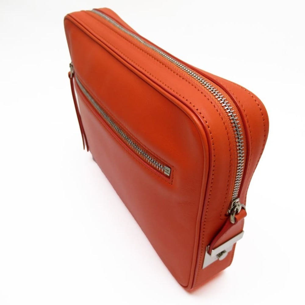 Celine Shoulder leather clutch orange bag - Picture 1 of 4